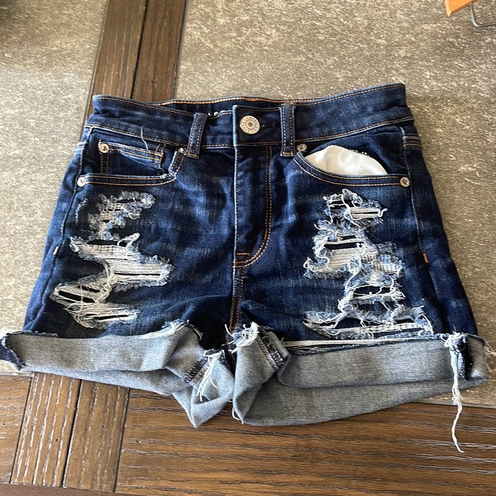 AE next level high waisted short short barely worn!
